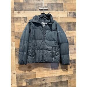 Columbia Puffer Jacket- Black- Women Size M